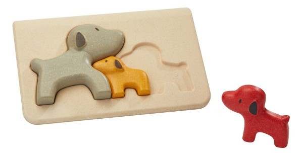 Plantoys Holzpuzzle Hunde 18+