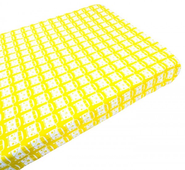 Taftan Spannbettlaken Autos gelb 70x140cm