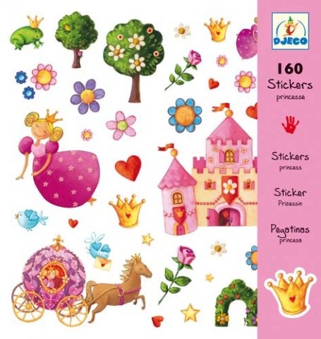 Djeco Aufkleber Stickerset Prinzessin