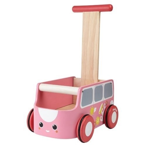 Plantoys Lauflernwagen Van Walker pink 1+