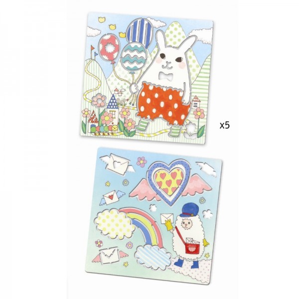 Djeco Schablonen Kawailand 4+