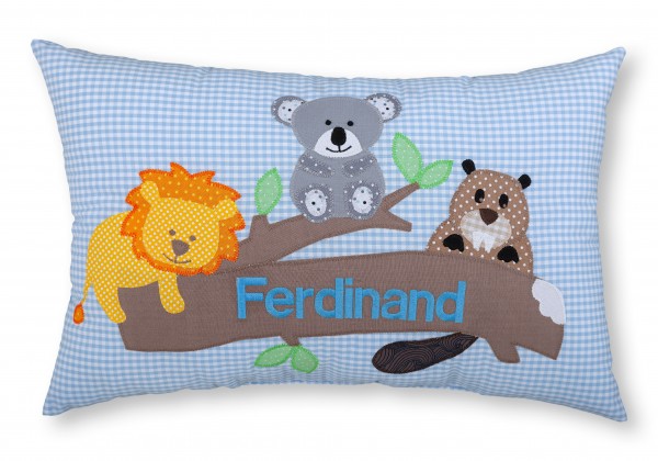 Crepes Suzette Namenskissen Löwe und Koala