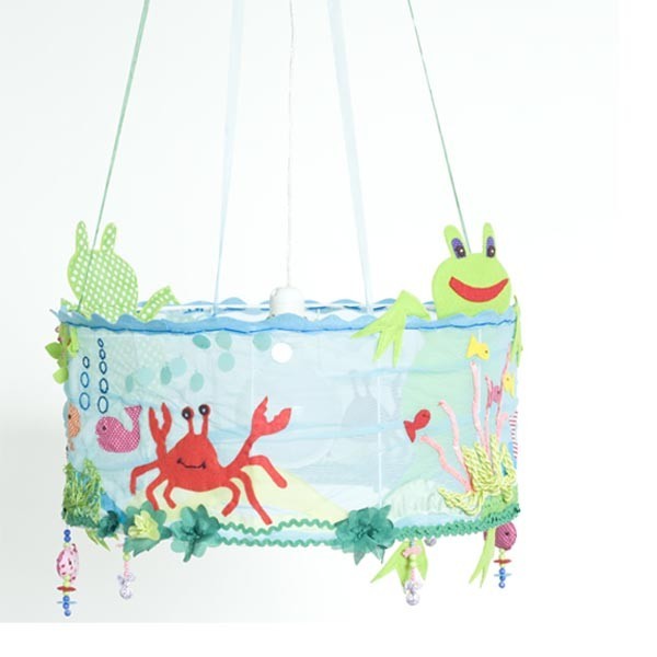 Taj Wood und Scherer Kinderlampe Meeresbewohner 50cm