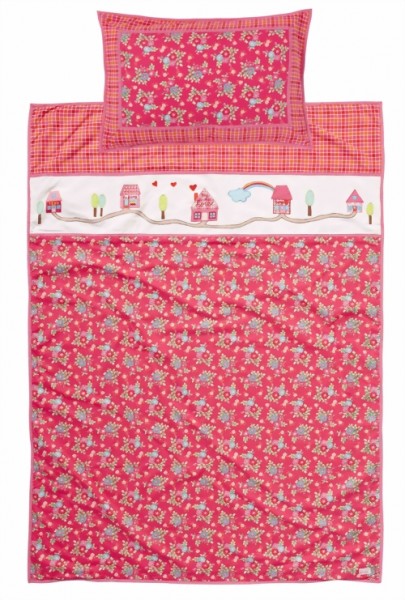 Room Seven Bettwäscheset Girls Little Village 100x140