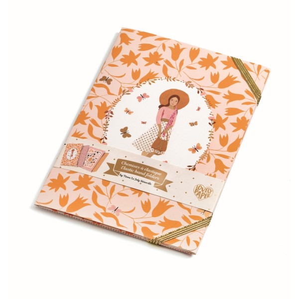 Djeco 2 Sammelmappen A5 mit Gummiband Tinou