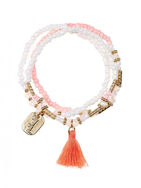 Souza Kinder Armband IEKE vollelastisch Koralle Weiss