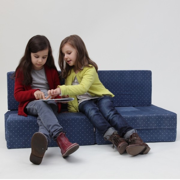 Plumplori Spielwürfelset Batu Pünktchen blau