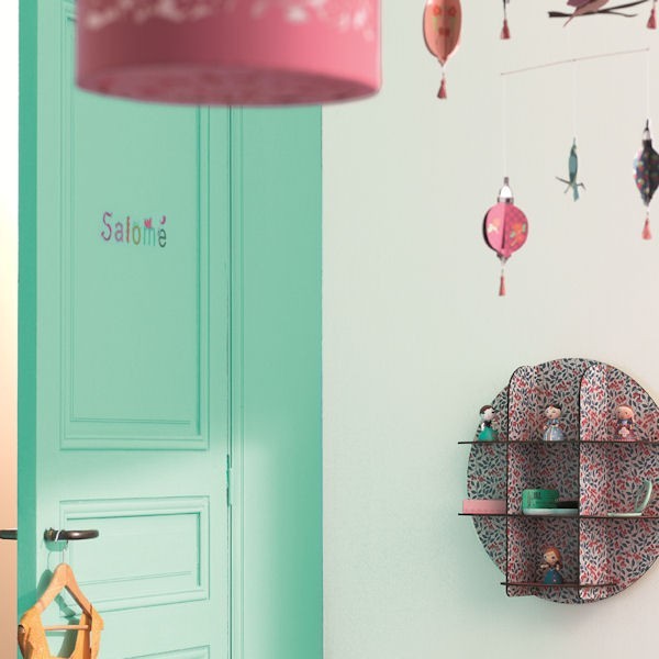 Djeco Wandsticker Mädchen ABC