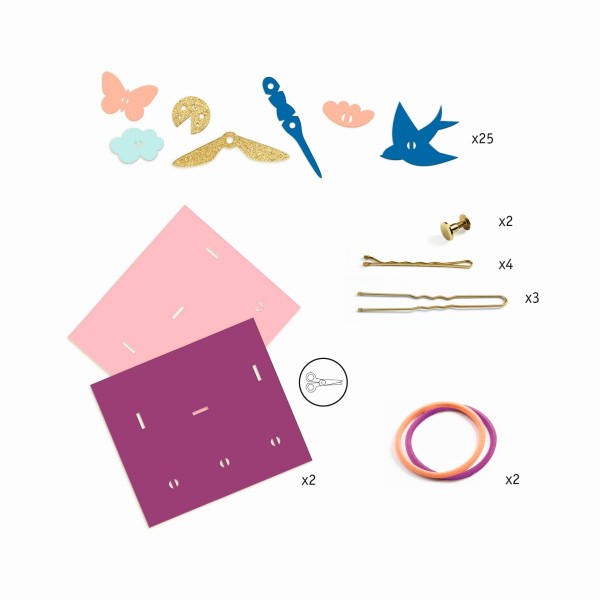 Djeco Bastelset Artistic Plastic Hairstyling 7+