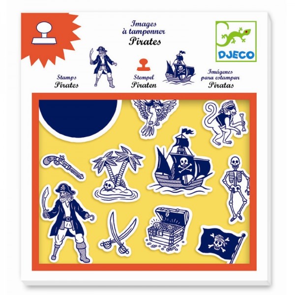 Djeco Stempelbox Piraten 4+