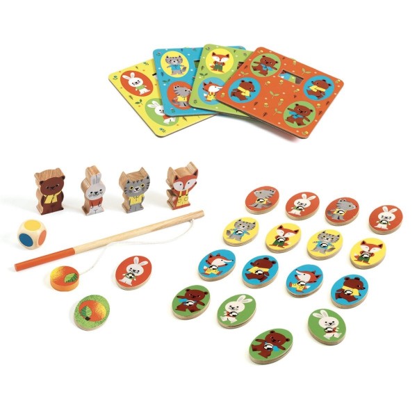 Djeco Lernspiele Spielesammlung Ludo Wood 2+