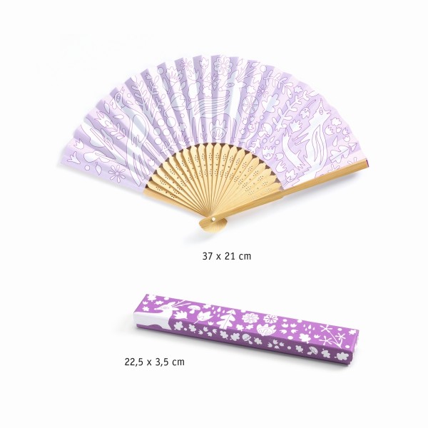 Djeco Do it Yourself Fächer Woodland zum bemalen 6+