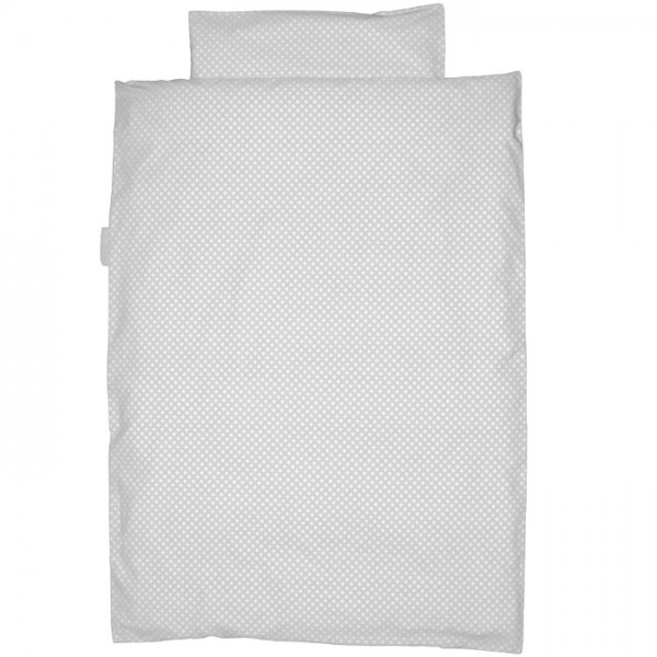 Taftan Bettwäsche Polka Dots Punkte grau 135x200