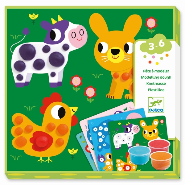 Djeco Basteln mit Knete Kreise formen 3+