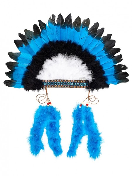 Souza Indianer Kopfschmuck Macahee Schwarz Blau
