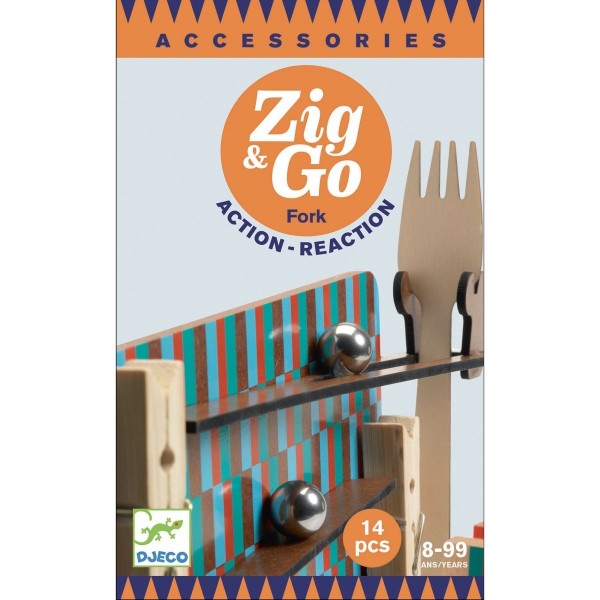 Djeco Kettenreaktionsspiel Zig and Go Fork 8+