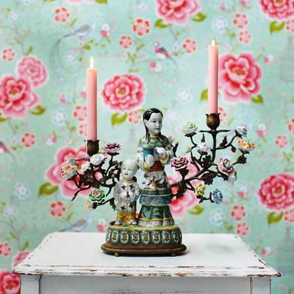 PiP Studio Tapete Birds in Paradise green