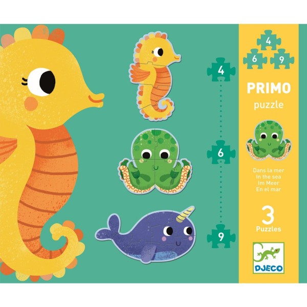 Djeco Primo Puzzle Im Meer 2+