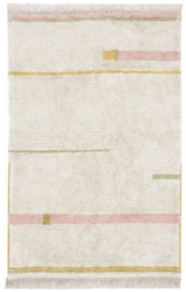 Lorena Canals Teppich Lanes natural vintage nude waschbar 90x130cm