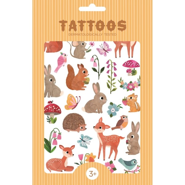 Petit Monkey Tattoos Waldtiere 3+