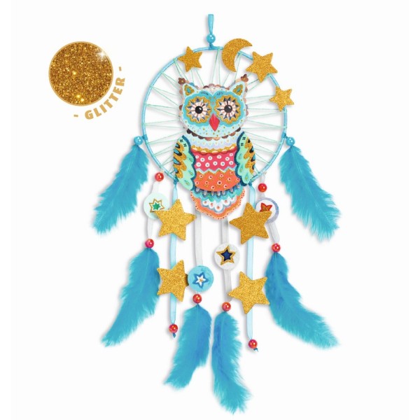 Djeco Traumfänger basteln goldene Eule 7+