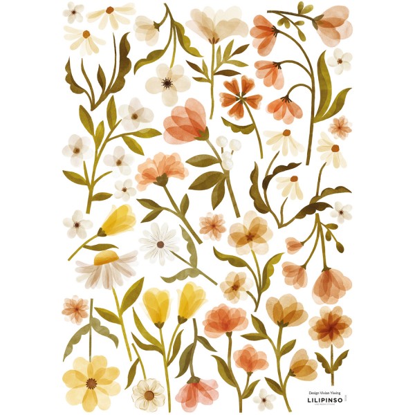 Lilipinso Wandsticker Vintage Flowers