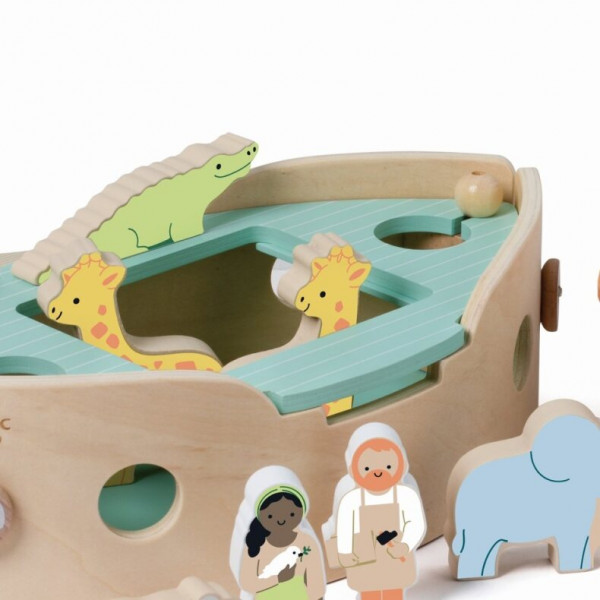 Classic World Holzschiff Arche Noah mit Figuren