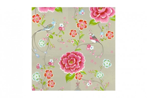 PiP Studio Tapete Birds in Paradise khaki