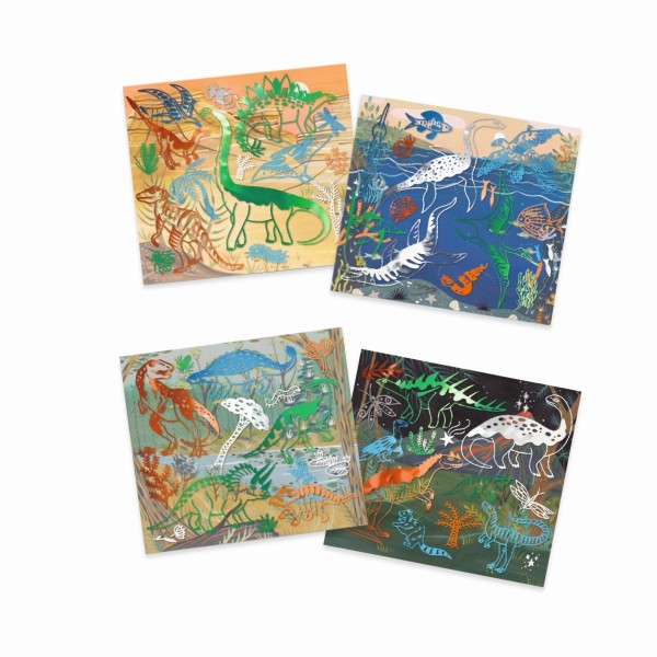 Djeco Bastelset Artistic Patch Dinosaurier 6+