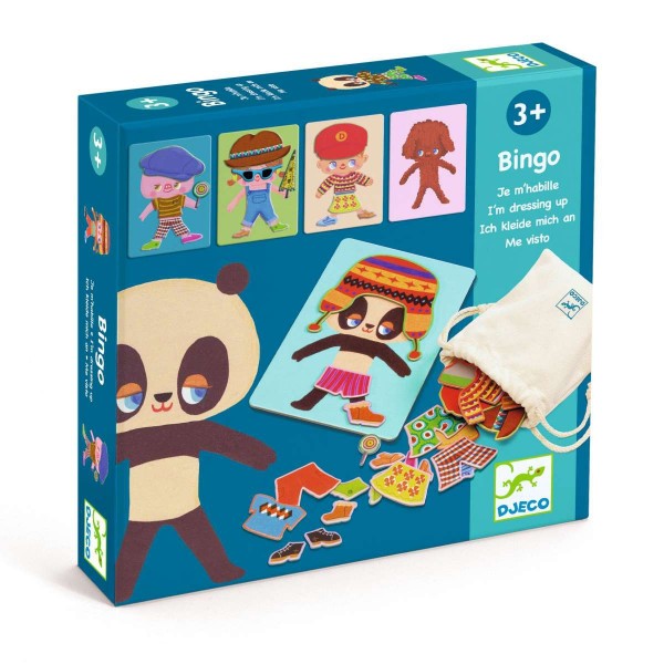 Djeco Lernspiel Bingo Ich kleide mich an 3+