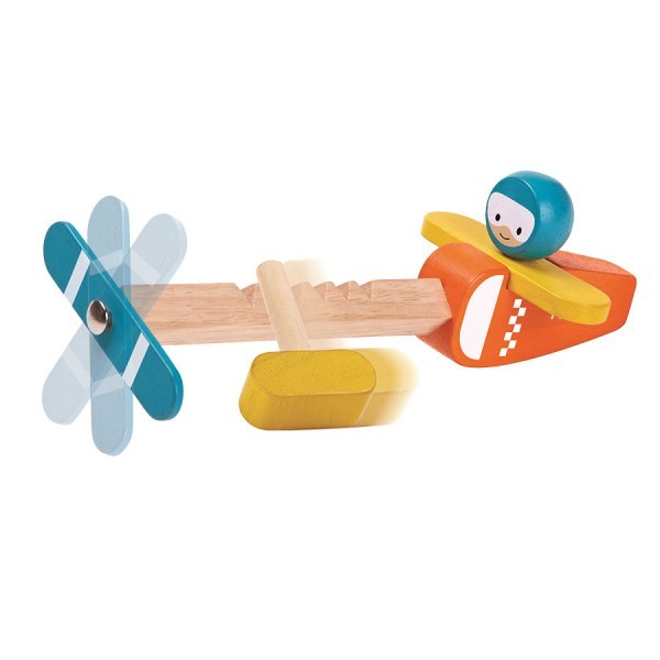 Plantoys Holzspielzeug Spin fly Flugzeug 3+