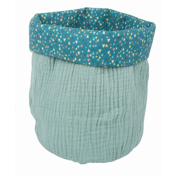 Moulin Roty runder Korb hellblau