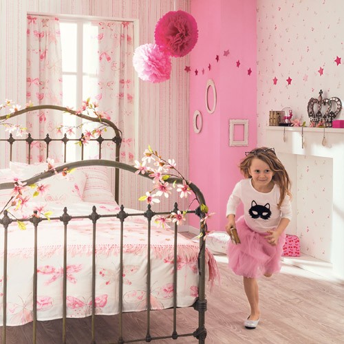 Caselio Oh La La Schmetterlingtapete rosa 66194046