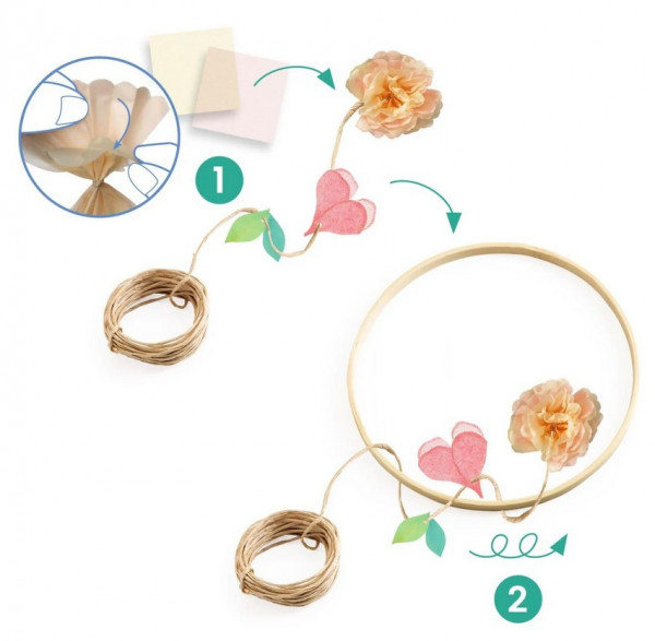 Djeco Do it Yourself Bastelset Blumenkranz Dalia 7+