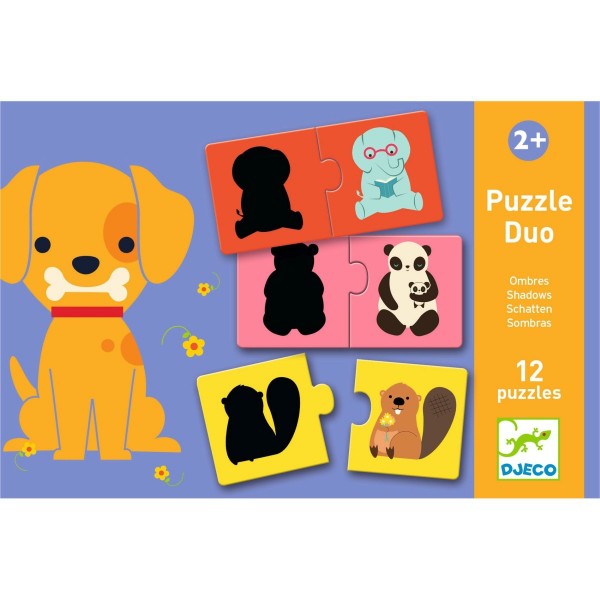 Djeco Duo Puzzle Schatten 2+