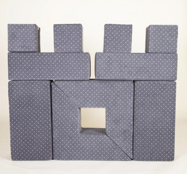 Plumplori Spielwürfelset Batu grau mit Punkten