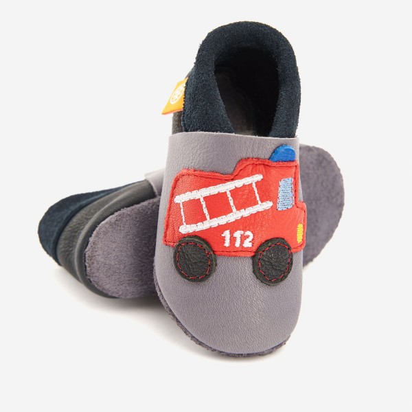 Orangenkinder Krabbelschuhe Feuerwehrauto 22/23