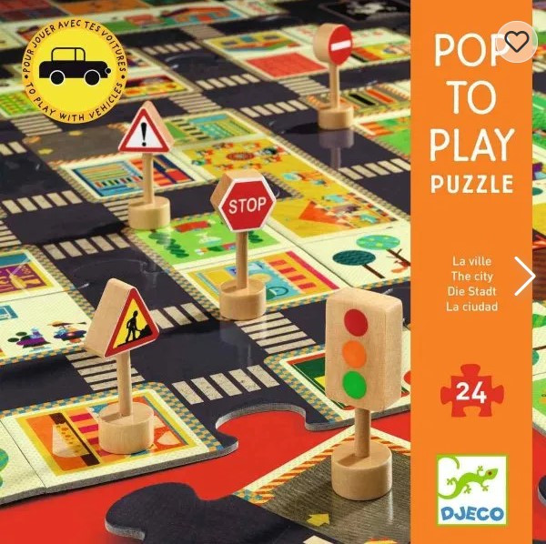 Djeco Riesenbodenpuzzle Die Stadt 3+