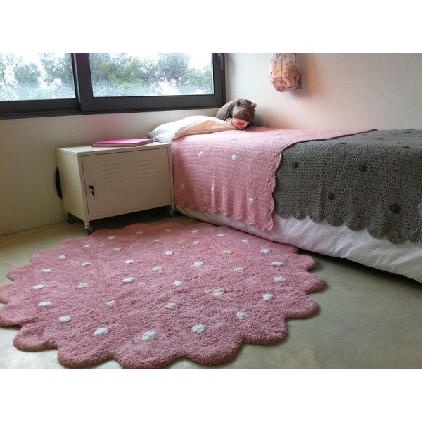Lorena Canals Kinderteppich GALLETITA rund rosa