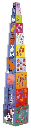 Djeco Stapelturm Funny Blocks 1+