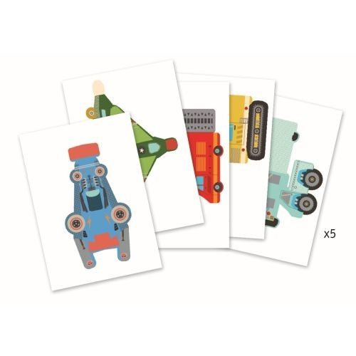 Djeco Papierspielzeug Trucks 6+