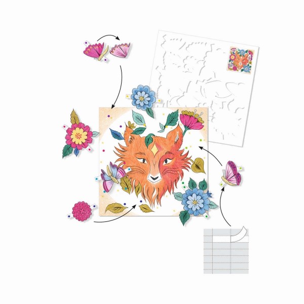 Djeco Malbuch Freunde des Waldes 6+