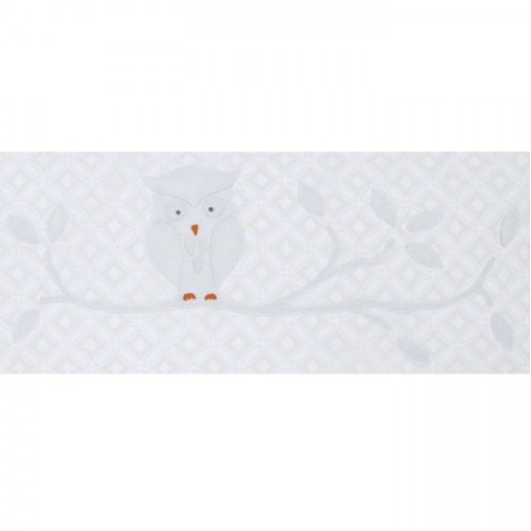 Taftan Bettwäsche Eule weiß 100x135cm