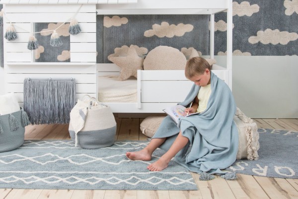 Lorena Canals waschbarer Kinderteppich Oasis Vintage Blau