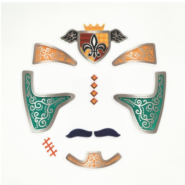 Djeco Gesichtsaufkleber Ritter 3+