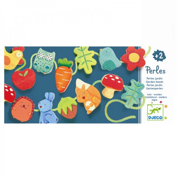 Djeco Fädelkette Gartenperlen 2+