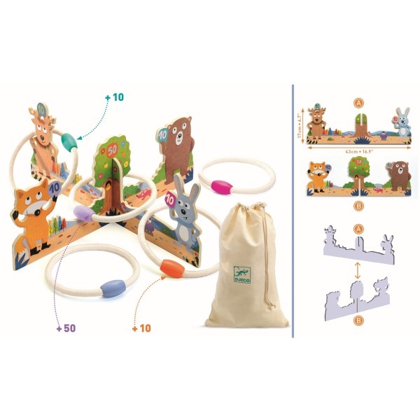 Djeco Ringwurfspiel Waldtiere 4+
