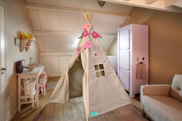 Souza for Kids Indianerzelt Tipi Canvas Taupe