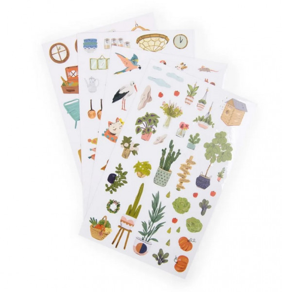 Moulin Roty Malbuch mit Stickern Parisiennes 3+