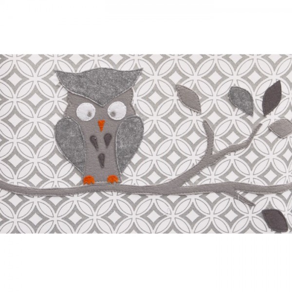 Taftan Pendellampe Eule grau